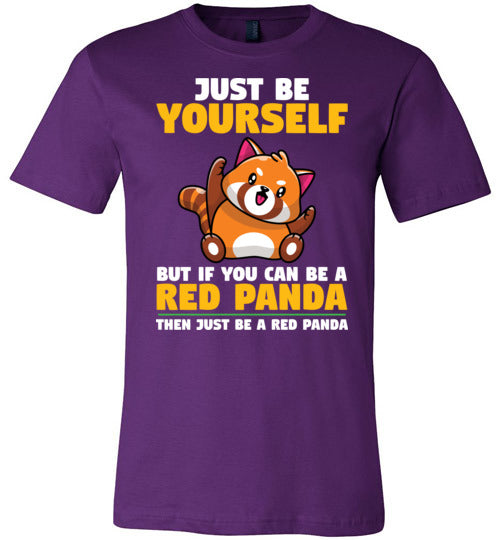 Just Be Yourself Red Panda Canvas