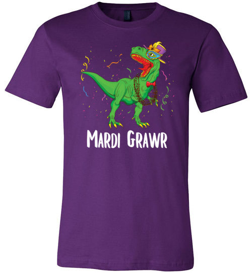 Dinosaur Mardi Grawr Canvas