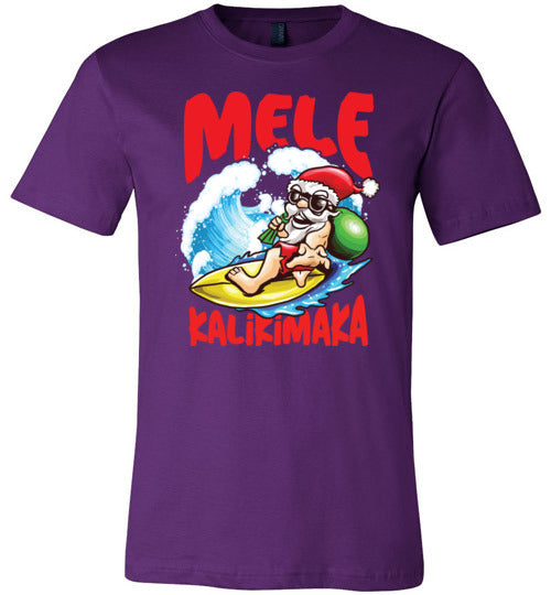 Hawaii Christmas Santa Canvas