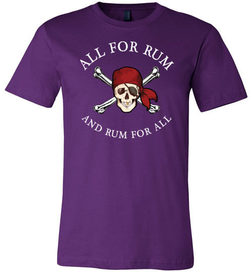 Pirate All For Rum Canvas