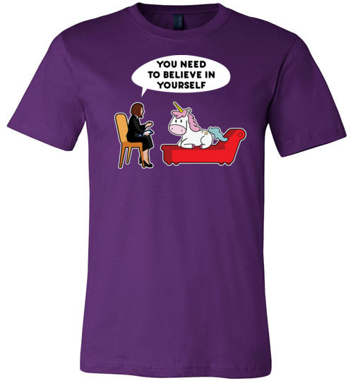 Unicorn Psychologist Believe In Yourself Canvas