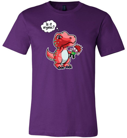Dinosaur T-Rex Is It Organic Canvas