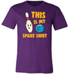 Bowling This Is My Spare Shirt Canvas