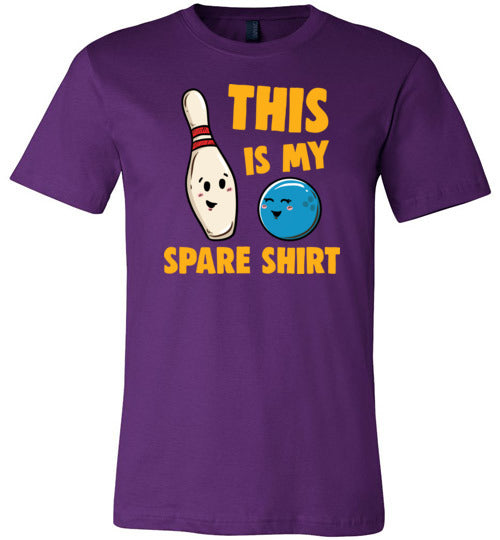 Bowling This Is My Spare Shirt Canvas