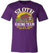 Sloth Hiking Team Canvas