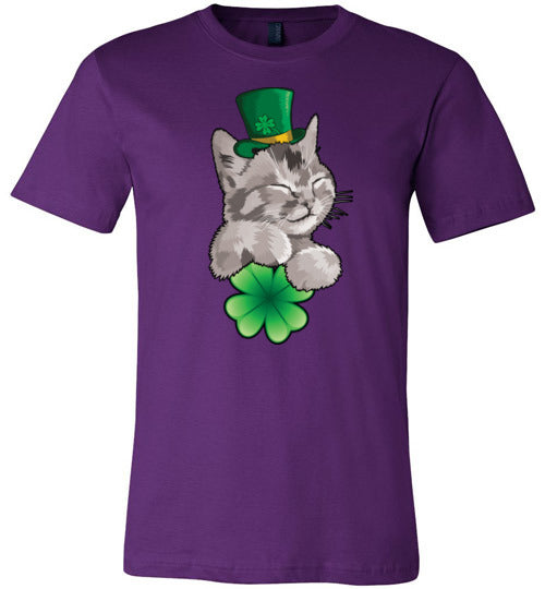 St. Patrick's Day Cat Canvas