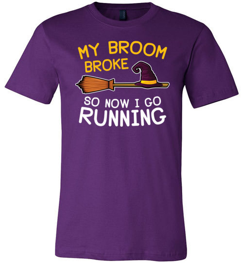 Broom Broke Running Canvas