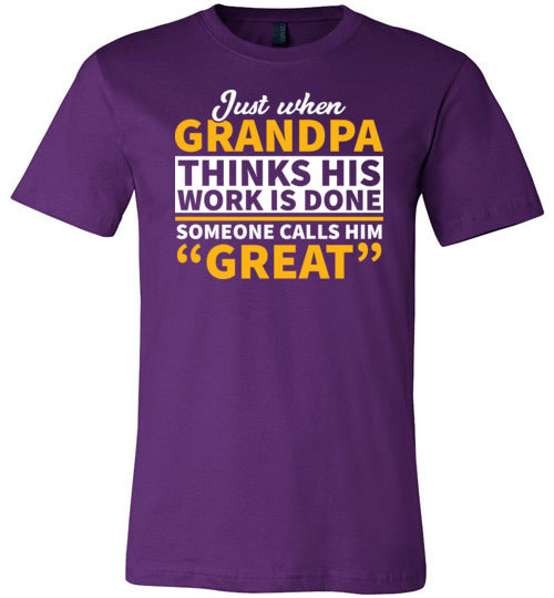 Grandpa Thinks Work Is Done Canvas