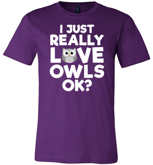 Just Really Love Owls Canvas