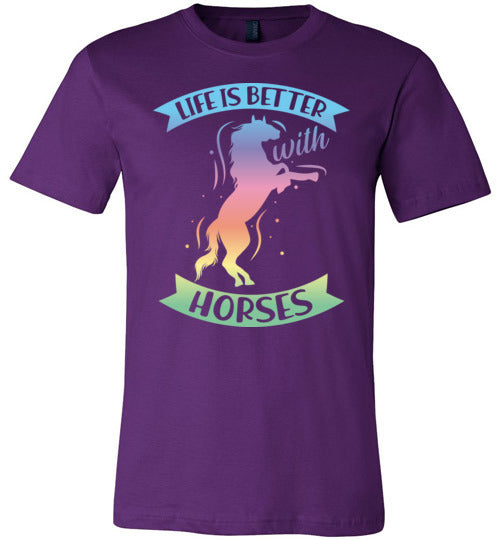 Life is Better With Horses Canvas