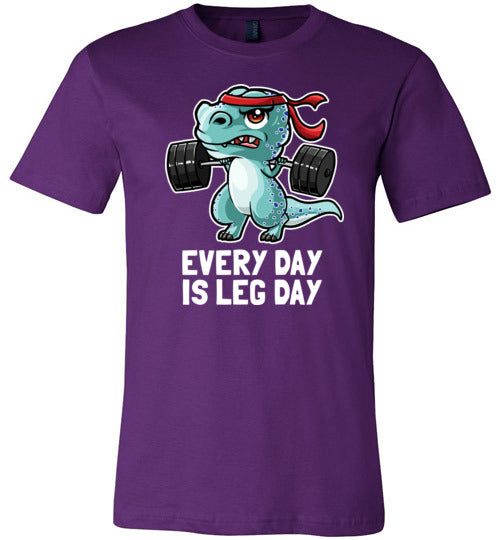 T-Rex Workout Every Day Is Leg Day Canvas
