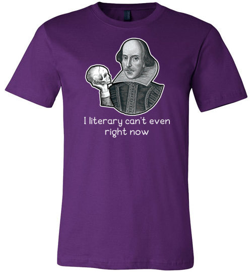 Shakespeare Literary Cant Even Right Now Canvas