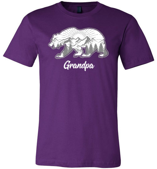Grandpa Bear Mountains Forest Canvas