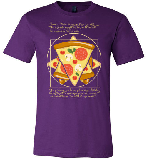 Vitruvian Pizza Canvas
