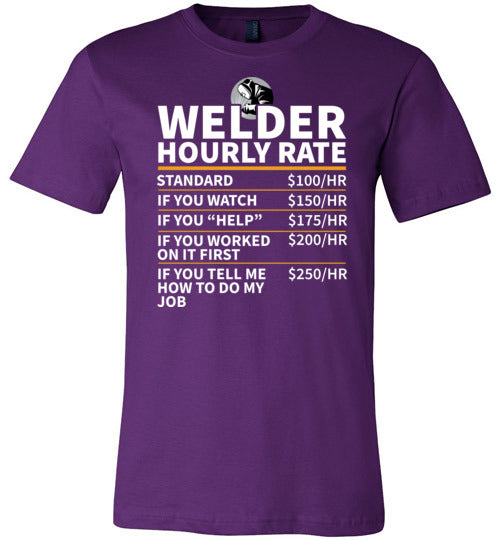 Welder Hourly Rate Canvas