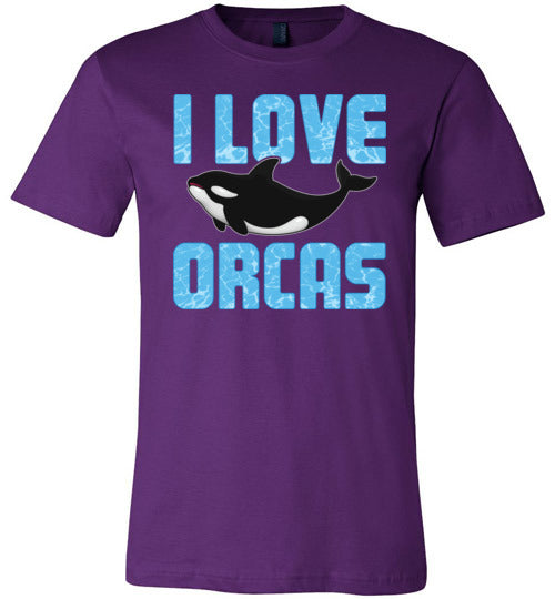 I Love Orcas Canvas