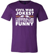 Civil War Jokes General Lee Canvas