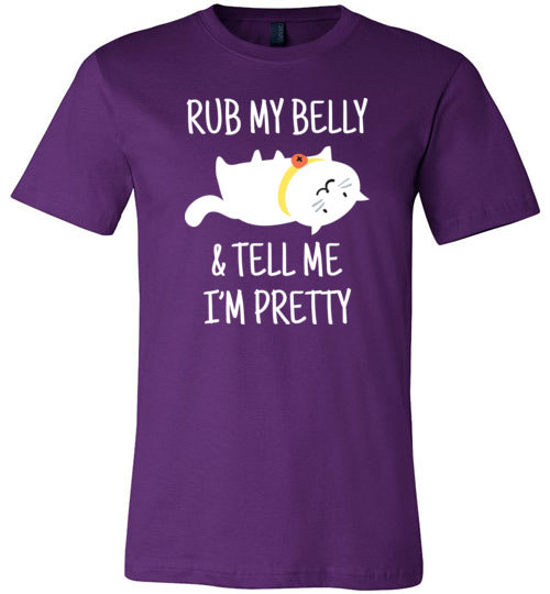 Cat Rub My Belly And Tell Me Im Pretty Canvas