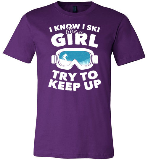 Ski Like A Girl Canvas