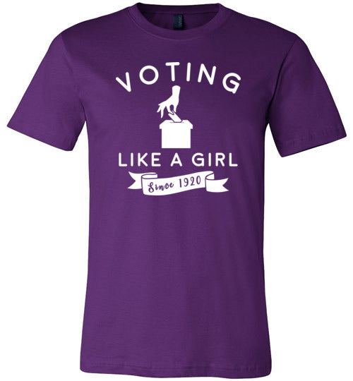 Voting Like a Girl Canvas