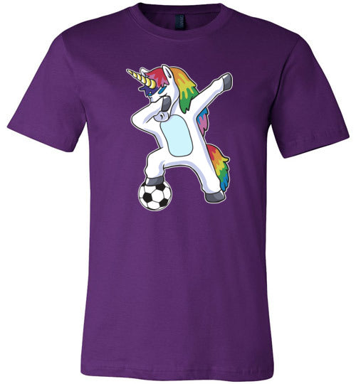 Soccer Dabbing Unicorn Canvas