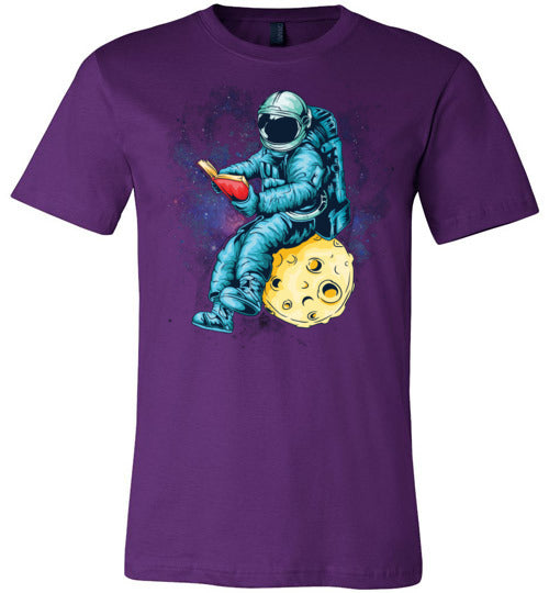 Astronaut Reading Space Canvas