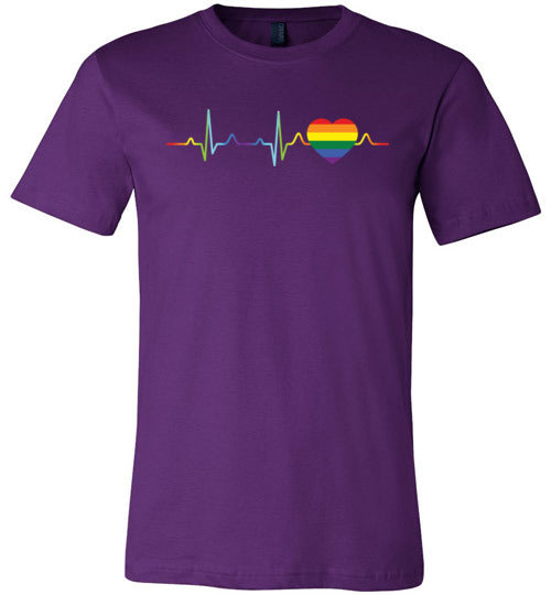 LGBT Color Heartbeat Canvas