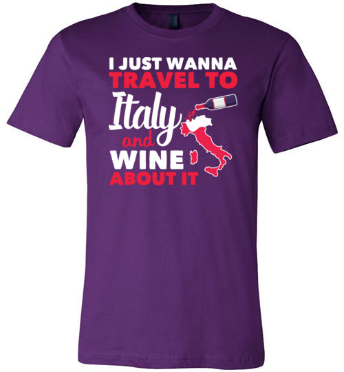 Italy Wine Travel Canvas