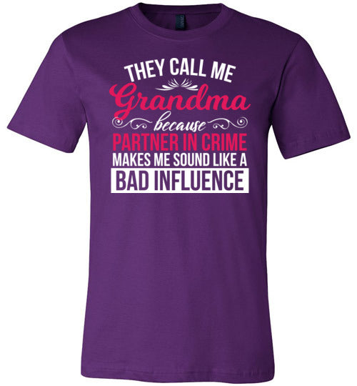 Grandma Partner In Crime Canvas