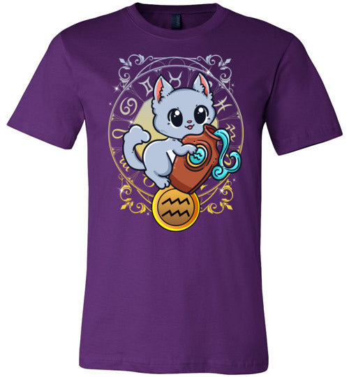 Cat Zodiac Aquarius Canvas