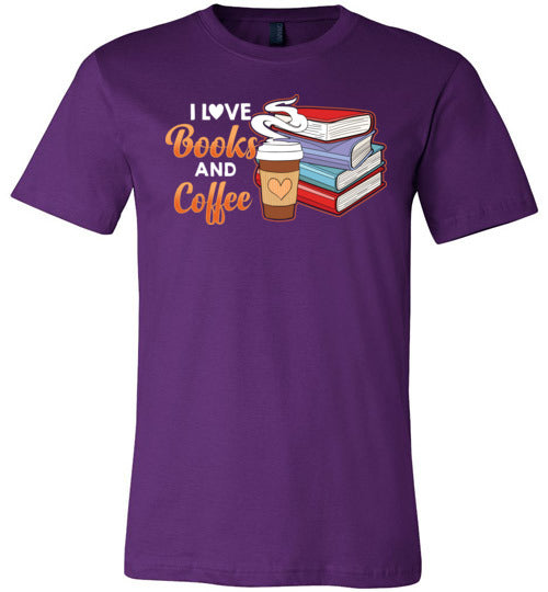 I Love Books And Coffee Canvas
