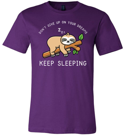 Sloth Dreams Keep Sleeping Canvas