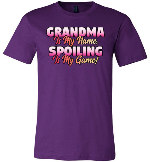 Grandma Is My Name Spoiling Is My Game Canvas