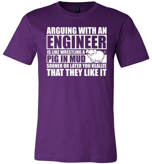 Arguing With An Engineer Pig In Mud Canvas
