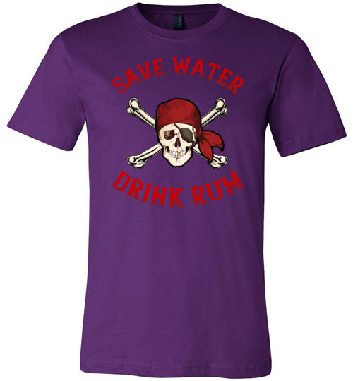 Pirate Save Water Drink Rum Canvas