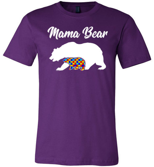 Autism Mama Bear Canvas