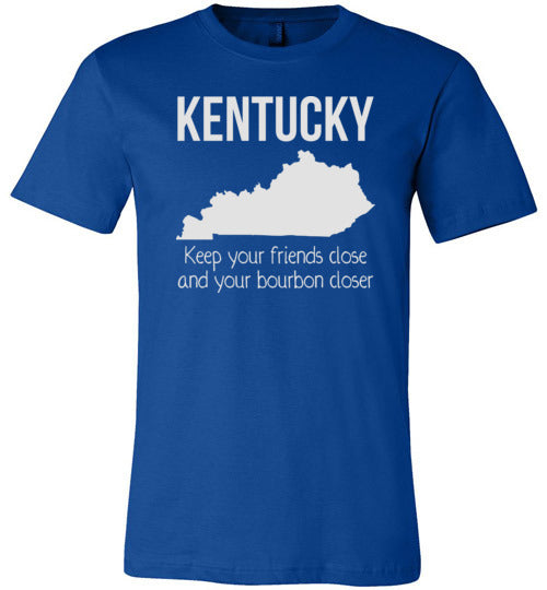 Kentucky Friends Close Bourbon Closer Canvas