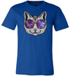 Cat Space Galaxy Glasses Canvas