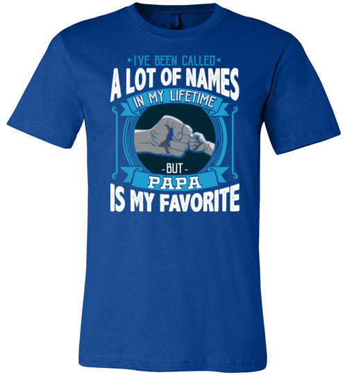 Called Names Papa Favorite Canvas