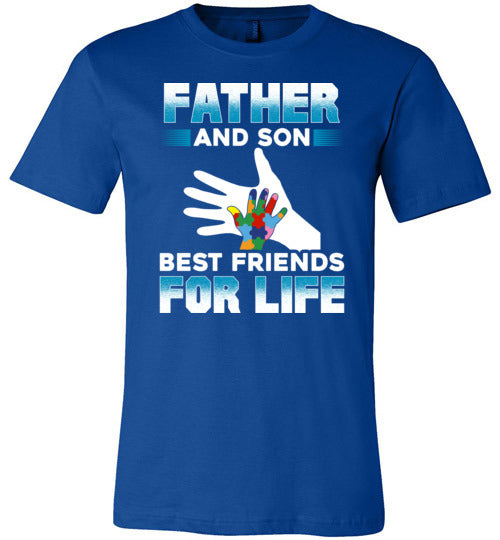 Father Son Autism Best Friends Canvas