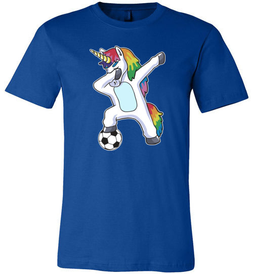 Soccer Dabbing Unicorn Canvas