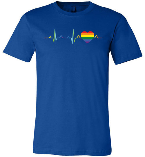 LGBT Color Heartbeat Canvas