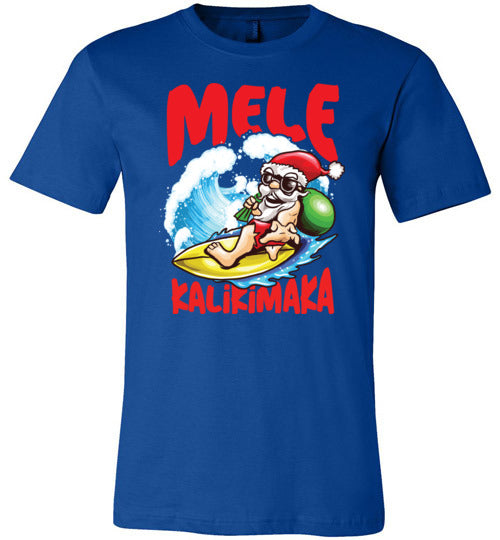 Hawaii Christmas Santa Canvas