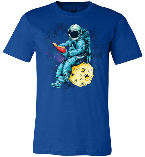 Astronaut Reading Space Canvas