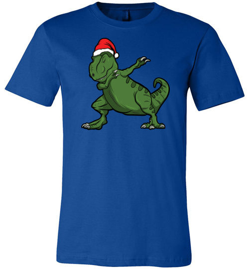 Christmas Dabbing T-Rex Canvas