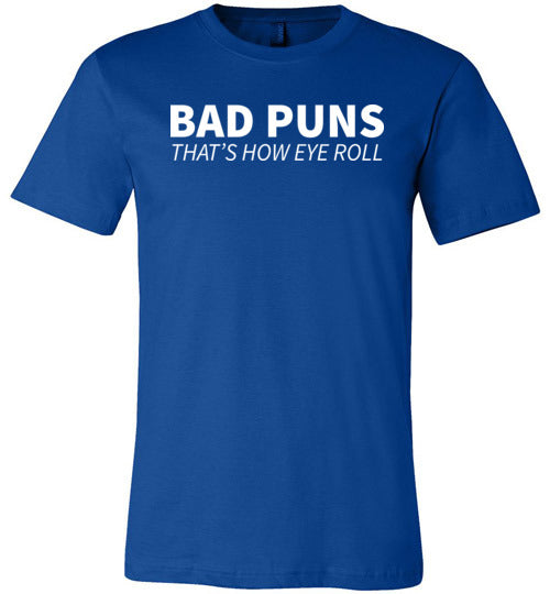 Bad Puns Eye Roll Canvas