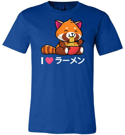 Red Panda Love Ramen Canvas