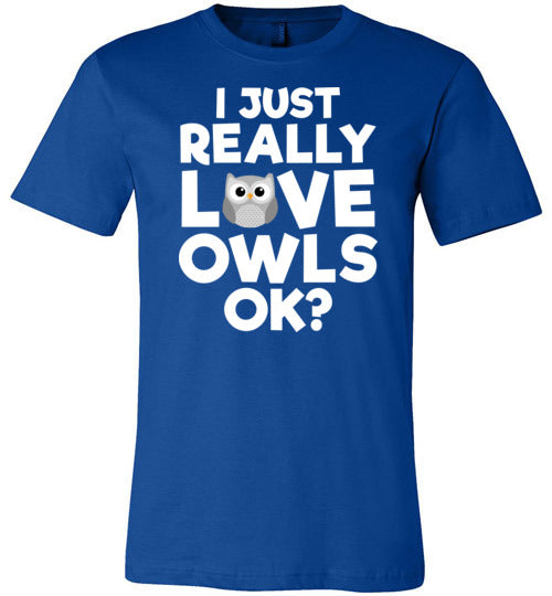 Just Really Love Owls Canvas