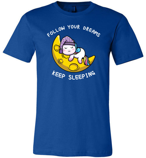 Unicorn Follow Dreams Keep Sleeping Canvas