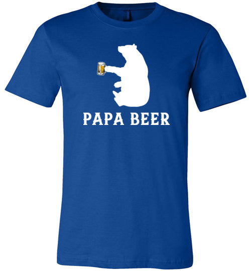 Papa Beer Bear Canvas
